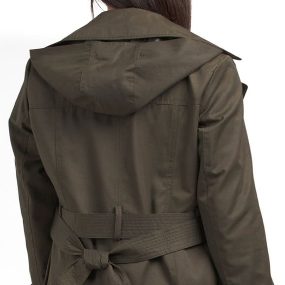 Rachel Zoe Forest Maxi Hooded Trench Coat - Picture 4 of 14